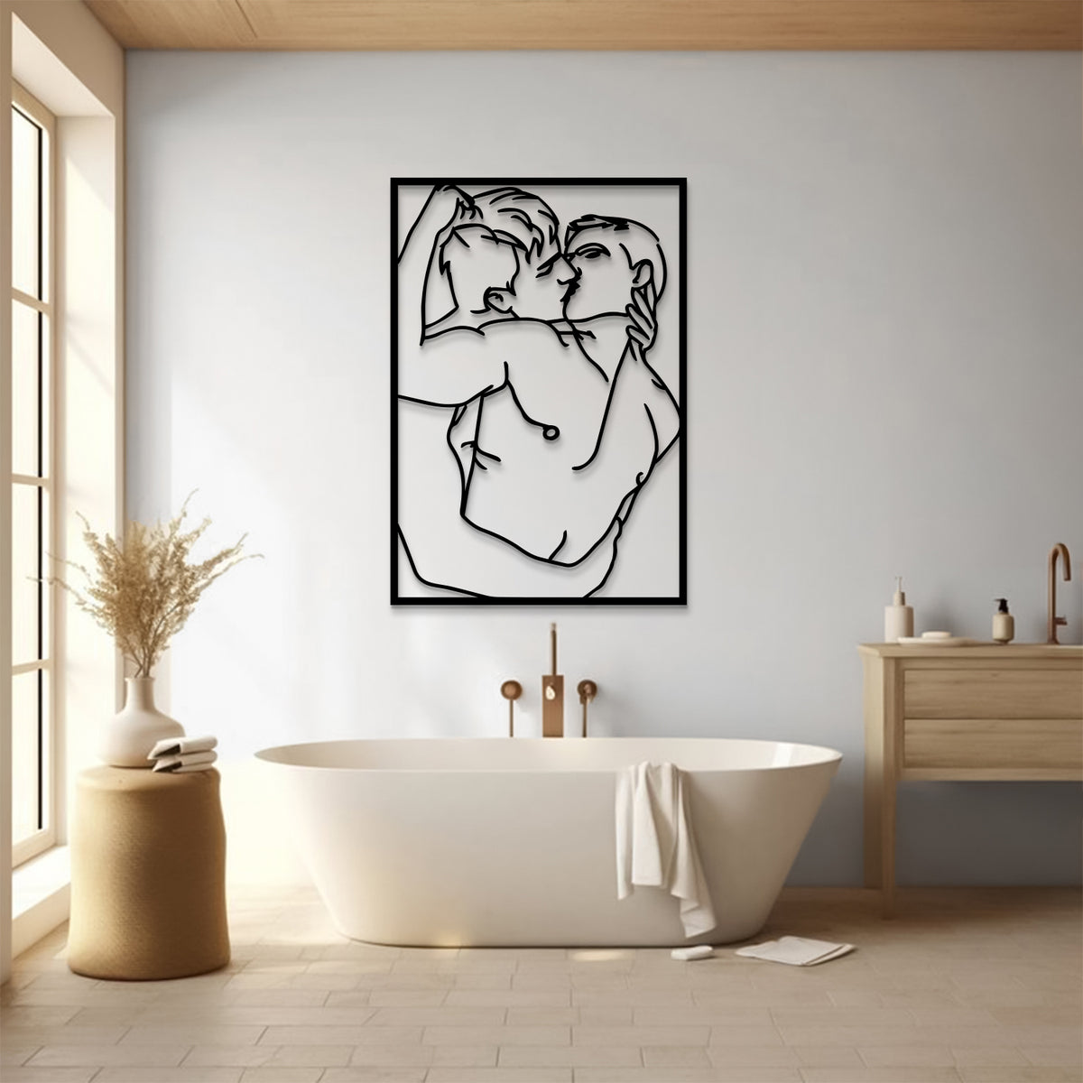 Man-Gay Metal Wall Art - LR0061