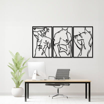 Man-Gay Metal Wall Art - LR0083
