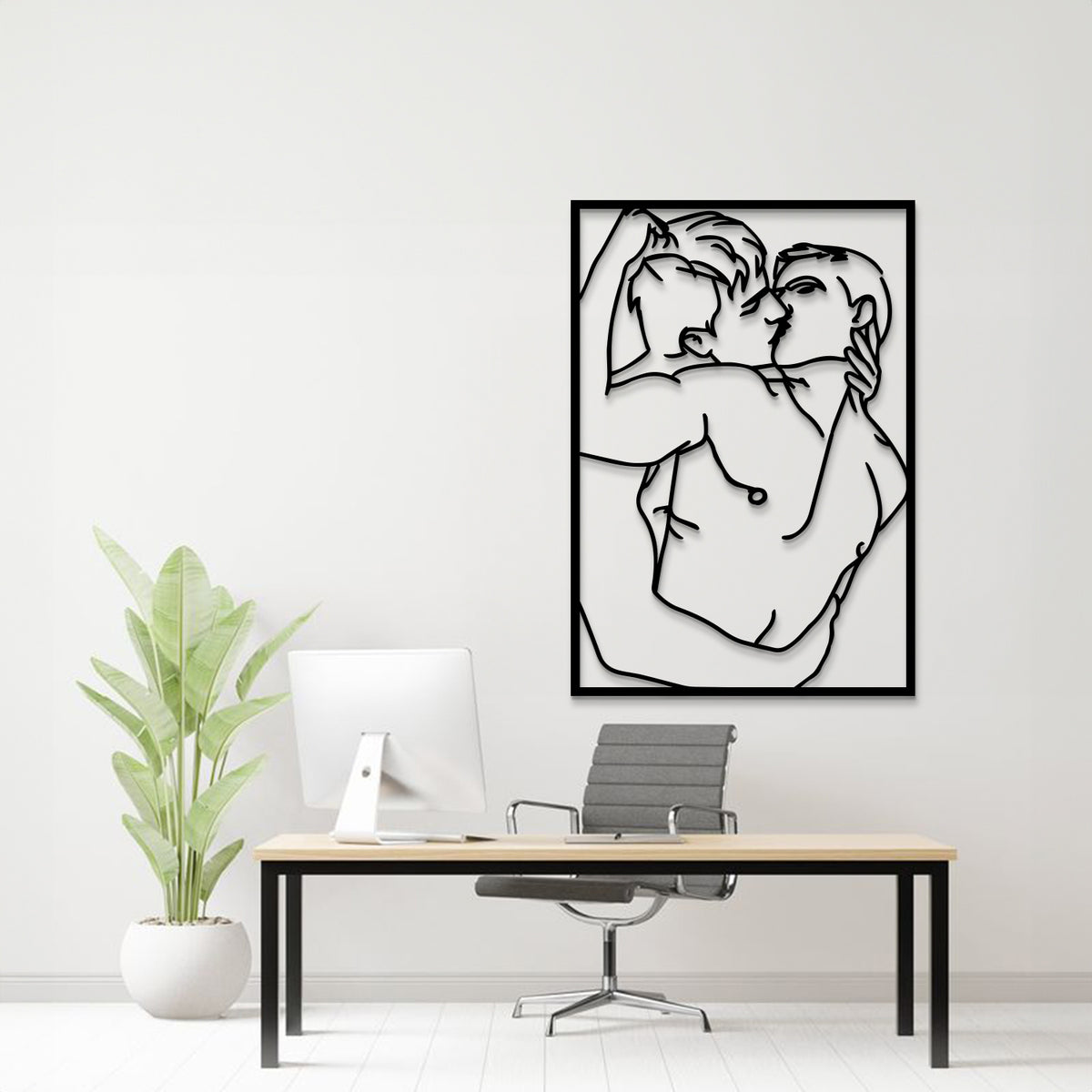 Man-Gay Metal Wall Art - LR0061